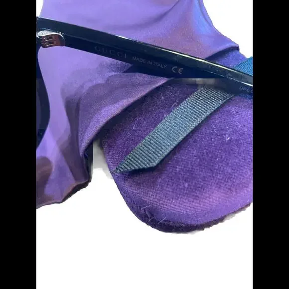 GUCCI GG0232SK 002 Black Grey/Square Mirrored lens Sunglasses New $495msrp - Picture 6 of 9